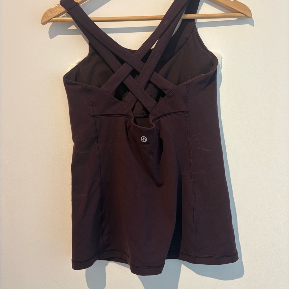 Lululemon- Power Y Tank/Cross-back Built in Bra Tank - Picture 3 of 4